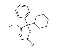 methyl O-acetyl-α-cyclohexyl-α-phenylglycolate Structure