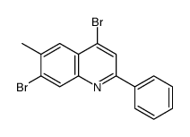 4,7-dibromo-6-methyl-2-phenylquinoline Structure