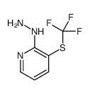 2-Hydrazino-3-[(trifluoromethyl)sulfanyl]pyridine Structure