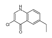 3-Chloro-6-ethyl-4-hydroxyquinoline structure