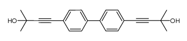 4,4'-bis(3-hydroxy-3-methyl-1-butyn-1-yl)biphenyl结构式