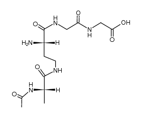 Ac-Ala-isoDABA-Gly-Gly-OH结构式
