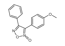 3-(4-methoxy-phenyl)-4-phenyl-furazan-2-oxide结构式