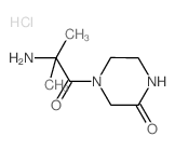 4-(2-Amino-2-methylpropanoyl)-2-piperazinone hydrochloride结构式