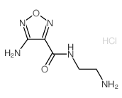 4-Amino-N-(2-aminoethyl)-1,2,5-oxadiazole-3-carboxamide hydrochloride结构式