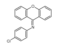 4-chloro-N-(9H-xanthen-9-ylidene)aniline结构式