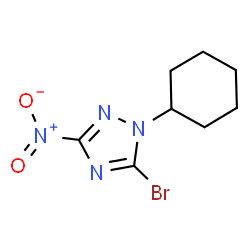 5-溴-1-环己基-3-硝基-1H-1,2,4-三唑结构式