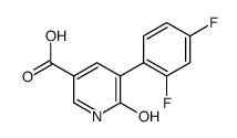 5-(2,4-difluorophenyl)-6-oxo-1H-pyridine-3-carboxylic acid结构式