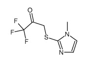 1,1,1-trifluoro-3-(1-methylimidazol-2-yl)sulfanylpropan-2-one Structure