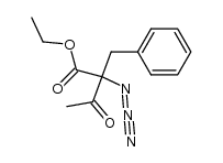 ethyl 2-azido-2-benzyl-3-oxobutanoate结构式