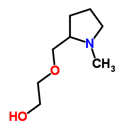 2-[(1-Methyl-2-pyrrolidinyl)methoxy]ethanol Structure