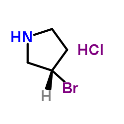 (3S)-3-Bromopyrrolidine hydrochloride (1:1) Structure