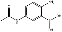 5-Acetamido-2-aminophenylboronic acid结构式