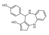 4-(4-hydroxyphenyl)-2,4,5,10-tetrahydro-1H-pyrrolo[3,4-c][1,5]benzodiazepin-3-one Structure