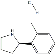 (R)-2-(邻甲苯基)吡咯烷盐酸盐结构式