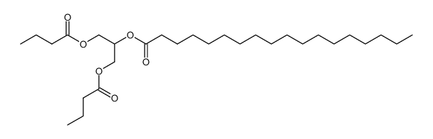 2-(stearoyloxy)propane-1,3-diyl dibutyrate结构式