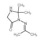 4-Imidazolidinone, 2,2-dimethyl-3-[(1-methylethylidene)amino]- Structure