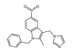 1-benzyl-3-(imidazol-1-ylmethyl)-2-methyl-5-nitroindole Structure