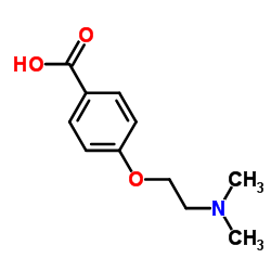 Benzoicacid,4-[2-(dimethylamino)ethoxy]- structure