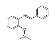 [2-(benzylideneamino)phenoxy]-dimethylsilicon Structure