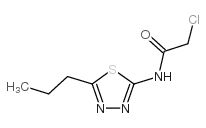 2-chloro-N-(5-propyl-1,3,4-thiadiazol-2-yl)acetamide structure