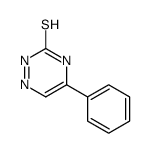 5-Phenyl-as-triazine-3-thiol structure