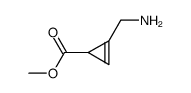 2-Cyclopropene-1-carboxylic acid, 2-(aminomethyl)-, methyl ester (9CI)结构式