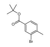 tert-butyl 3-bromo-4-methylbenzoate结构式