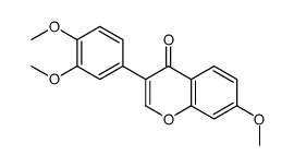 4H-1-Benzopyran-4-one, 3-(3,4-dimethoxyphenyl)-7-methoxy-结构式