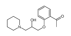 1-[2-(2-hydroxy-3-piperidin-1-ylpropoxy)phenyl]ethanone Structure