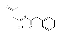 3-oxo-N-(2-phenylacetyl)butanamide结构式