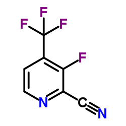 3-Fluoro-4-(trifluoromethyl)-2-pyridinecarbonitrile结构式