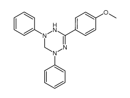 2,4-diphenyl-6-(4-methoxyphenyl)leucoverdazyl Structure