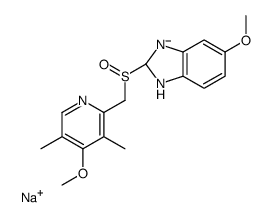 sodium,5-methoxy-2-[(S)-(4-methoxy-3,5-dimethylpyridin-2-yl)methylsulfinyl]-1,2-dihydrobenzimidazol-3-ide Structure