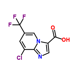 8-Chloro-6-(trifluoromethyl)imidazo[1,2-a]pyridine-3-carboxylic acid Structure