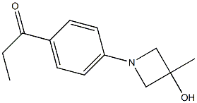 1-(4-(3-hydroxy-3-methylazetidin-1-yl)phenyl)propan-1-one Structure