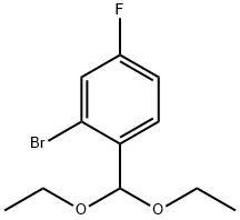 2-Bromo-1-(diethoxymethyl)-4-fluorobenzene structure