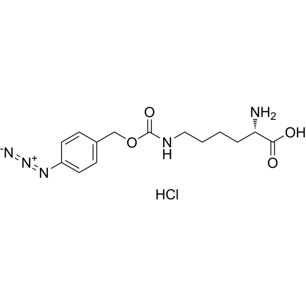 H-L-Lys(4-N3-Z)-OH hydrochloride Structure