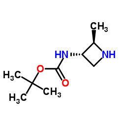 tert-butyl N-[trans-2-methylazetidin-3-yl]carbamate structure