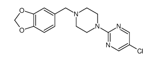 5-Chloro-2-(4-piperonyl-1-piperazinyl)pyrimidine structure