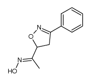 1-(3-phenyl-4,5-dihydro-isoxazol-5-yl)-ethanone (E)-oxime结构式