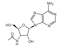 3'-(Acetylamino)-3'-deoxyadenosine structure