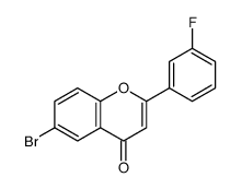 6-BROMO-2-(3-FLUOROPHENYL)-4H-CHROMEN-4-ONE Structure