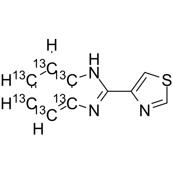 Thiabendazole-13C6 Structure