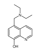 5-[(二乙基氨基)甲基]喹啉-8-醇结构式