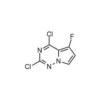 2,4-Dichloro-5-fluoropyrrolo[2,1-f][1,2,4]triazine structure