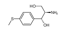 [R(R*,R*)]-2-amino-1-[p-(methylthio)phenyl]propane-1,3-diol结构式