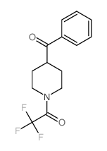 2,2,2-Trifluoro-1-(4-benzoylpiperidin-1-yl)ethanone structure