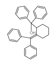 Benzenemethanol, a-[2-(diphenylmethylene)cyclohexyl]-a-phenyl- Structure