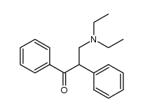 3-diethylamino-1,2-diphenyl-propan-1-one结构式